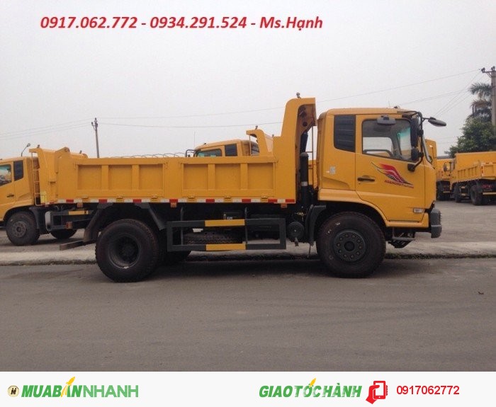 Xe ben dongfeng 1 dí 1 cầu YC 180 tải trọng 7.55 tấn