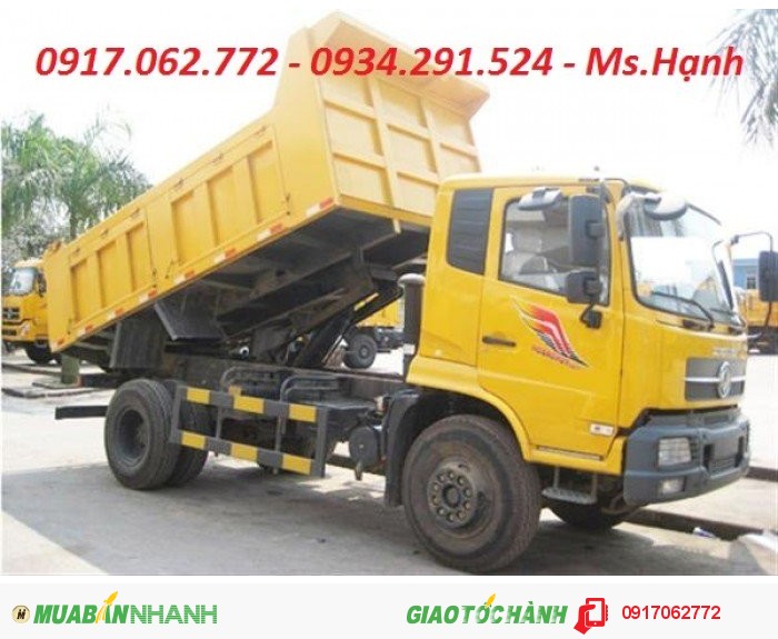 Xe ben dongfeng 1 dí 1 cầu YC 180 tải trọng 7.55 tấn