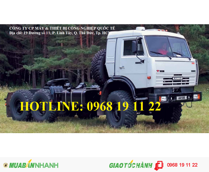 Bán Xe Tải Đầu Kéo KAMAZ 54115 6x4