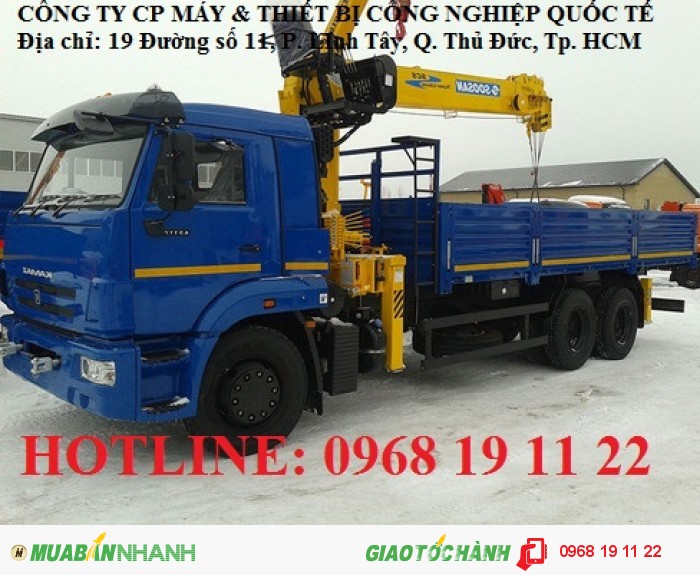Bán Nhanh Xe Tải Kamaz 65117 Gắn Cẩu 7 Tấn