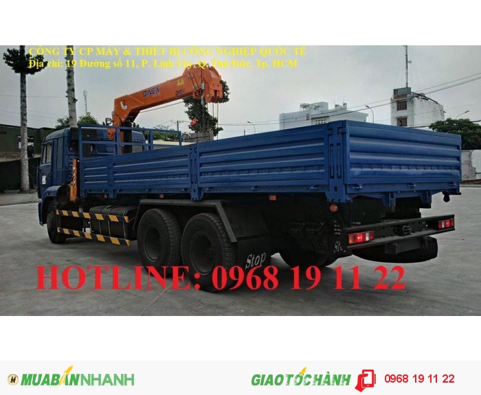 Xe Tải Kamaz 65117 Gắn Cẩu 8 Tấn