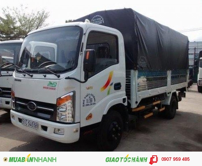 Bán xe tải veam 2T4| xe tải veam VT252 thùng dài 4m1, xe được đi vào thành phố- giá rẻ