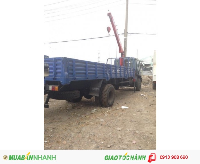 Xe cẩu dongfeng 7 tấn gắn cẩu unic còn zin 99%