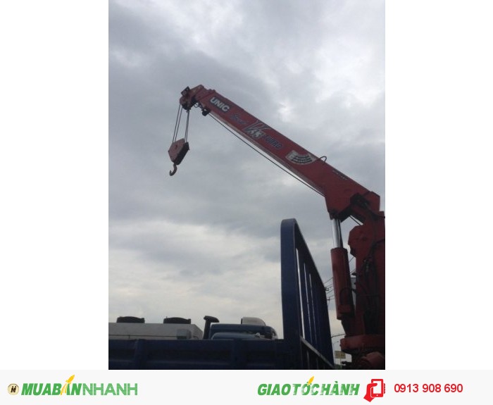 Xe cẩu dongfeng 7 tấn gắn cẩu unic còn zin 99%