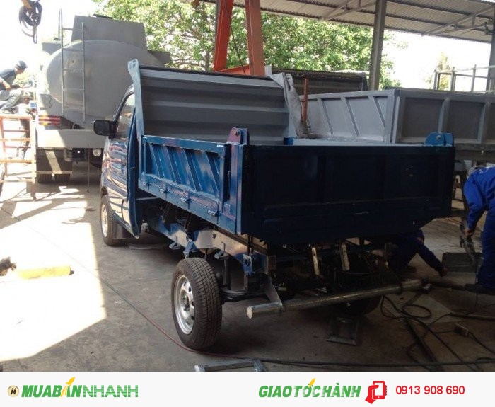 Xe ben 670kg, động cơ Suzuki, phun xăng điện tử, 2k16
