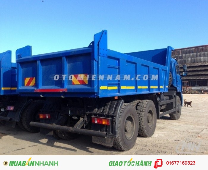 Xe ô tô tải tự đổ KAMAZ 6520 6x4 thể tích thùng ben 16m3, trọng tải thiết 20 tấn