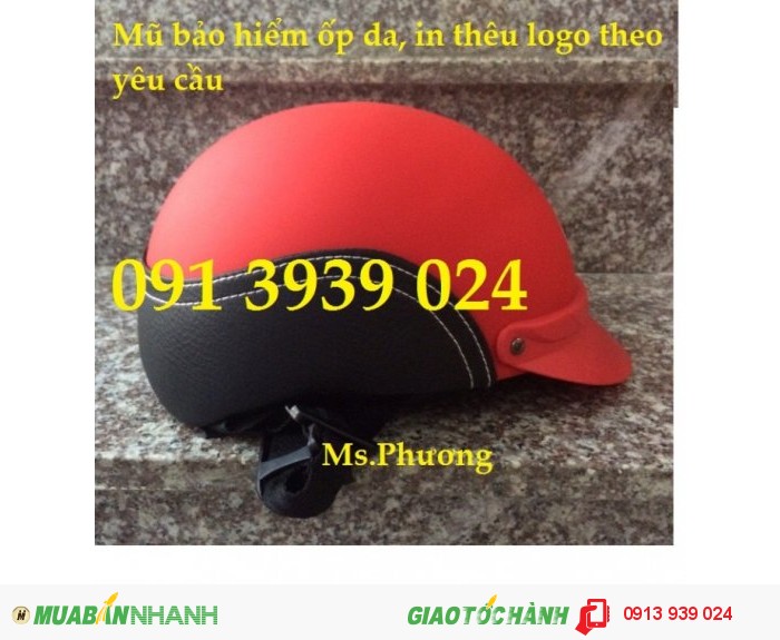 Sản xuất nón bảo hiểm giá rẽ, nón bảo hiểm in logo theo yêu cầu