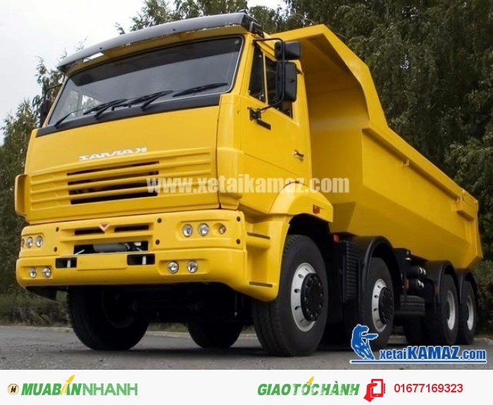 Xe ô tô tải tự đổ KAMAZ 6520-728 (6x4) thể tích thùng ben 16m3, trọng tải thiết kế 20 tấn