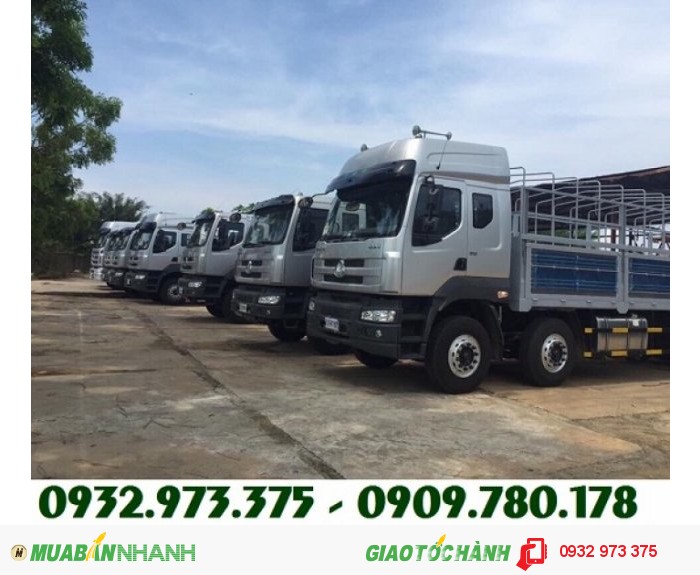 Bán trả góp xe dongfeng 4 chân Hoàng Huy 17.9 tấn, bán trả góp xe Chenglong 4 chân 17.9 tấn
