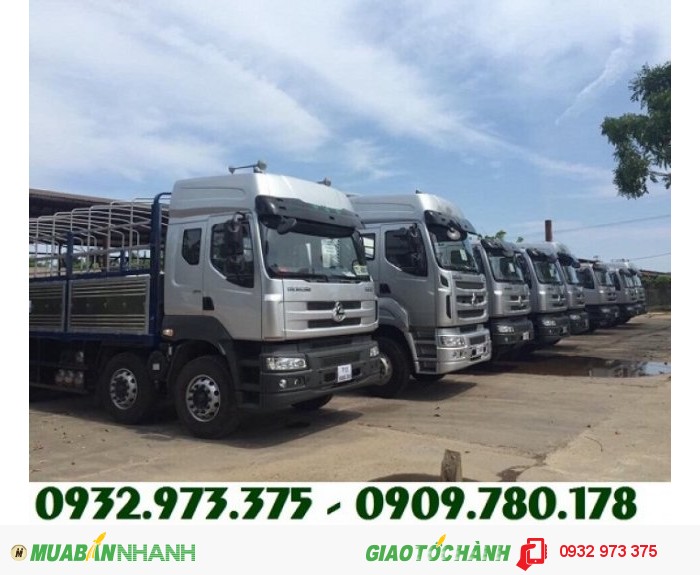 Bán trả góp xe dongfeng 4 chân Hoàng Huy 17.9 tấn, bán trả góp xe Chenglong 4 chân 17.9 tấn