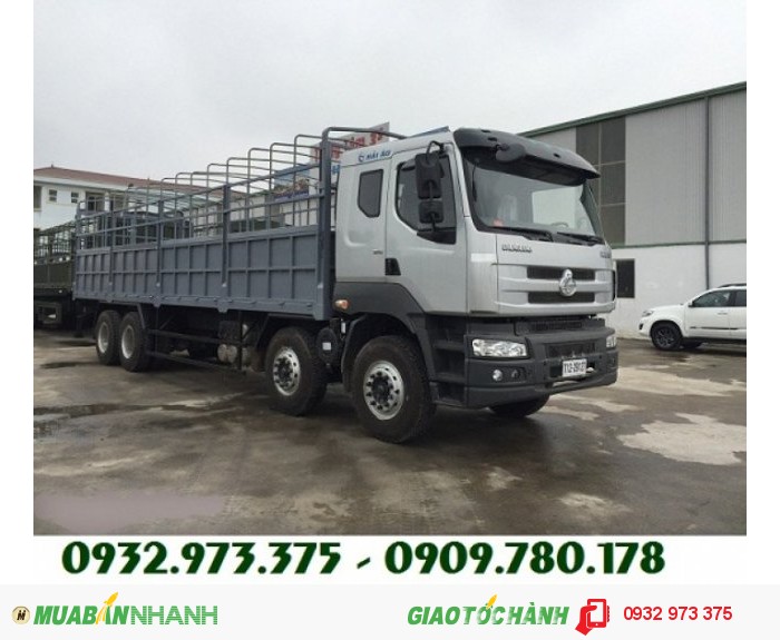 Bán trả góp xe dongfeng 4 chân Hoàng Huy 17.9 tấn, bán trả góp xe Chenglong 4 chân 17.9 tấn