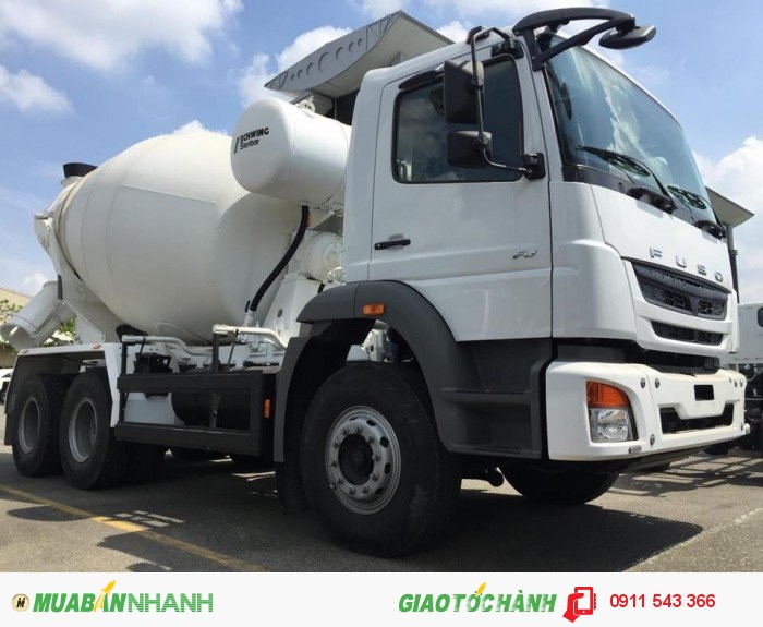 Bán xe bồn trộn FUSO nhập khẩu thể tích 7 khối giá tốt liên hệ