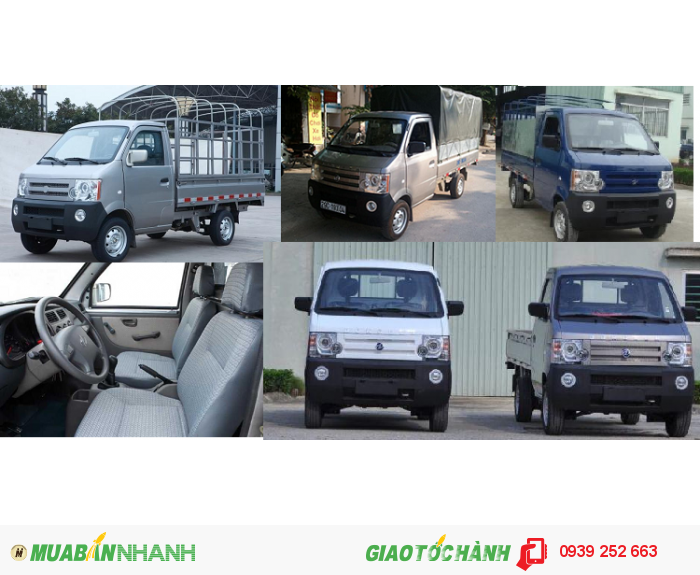 Xe tải nho gọn dongben 870kg 2016