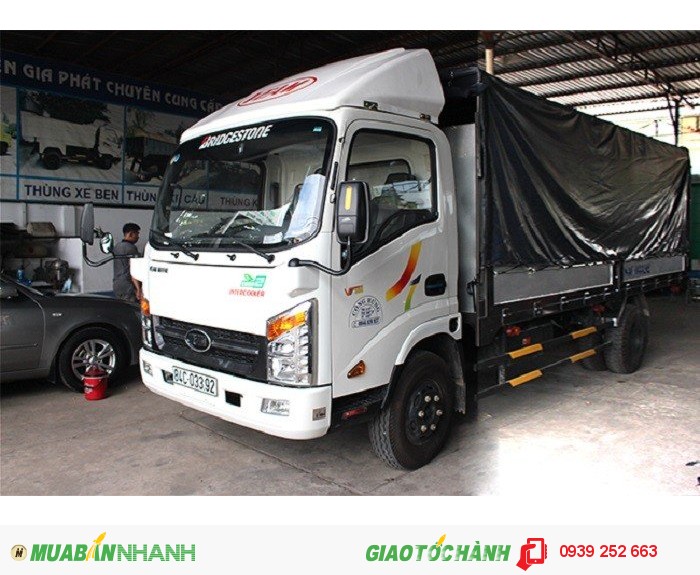 Xe tải veam vt 350 3490kg máy hyundai 2016