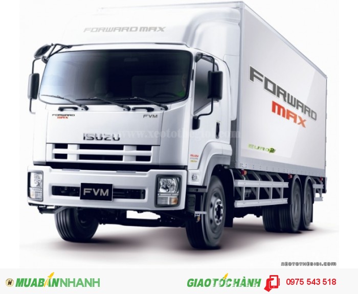 Xe tải Isuzu 15.6 tấn FVM34T (6x2)