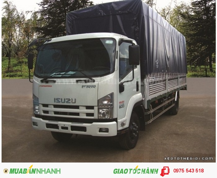 Isuzu FRR90N 6.2 tấn thùng mui bạt