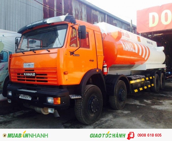 Xe bồn xăng dầu kamaz 23m3