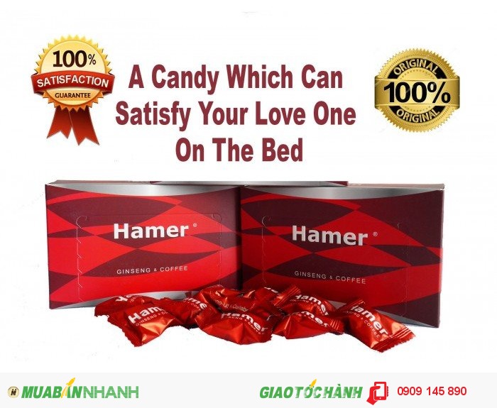 Hamer Ginseng Coffee Candy Vietnam káº¹o sÃ¢m sinh lá»±c nam