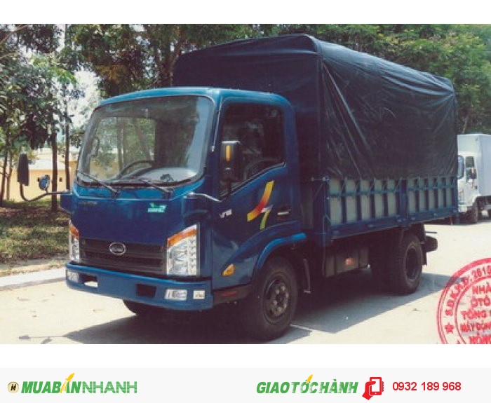 Xe tải veam vt252 2.4t thùng mui bạt dài 4m1