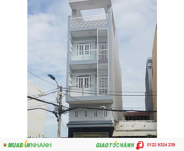 Bán nhà MT 4x16m nhà mới 100%, Bình Phú Q6