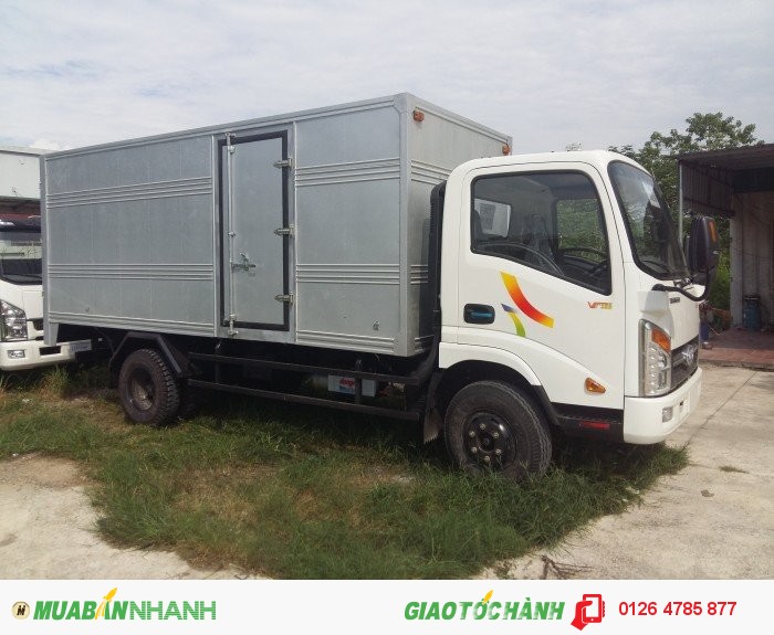 Bán xe tải veam 2T4 VT252 thùng dài 3m85 động cơ Hyundai, xe được vào thành phố, xe có sẵn giao ngay