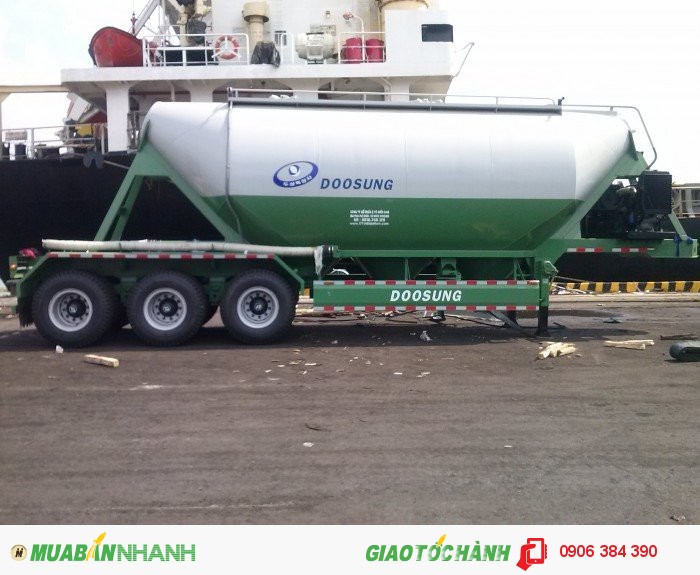 Bán Rơ Mooc Chở Xi măng Xá 31 khối 2016,Rơ mooc Doosung bồn xitec giá cạnh tranh