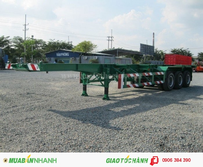 Cung cấp Sơmi Rơmoóc Xương 40feet, 2trục Doosung, sơ mi rơ mooc