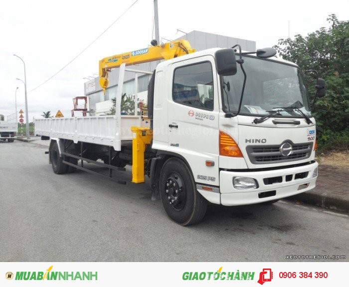 Bán Xe tải FG 8JPSL - 9,4 TẤN gắn cẩu, xe cẩu HINO 9 tấn 4 trả góp lãi suất thấp