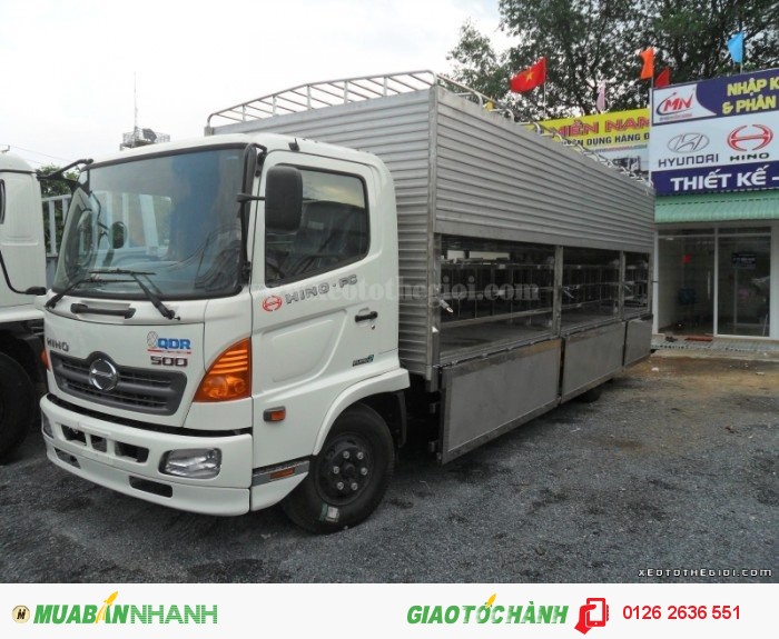 Xe Tải Hino Chở Gia Súc, gia cầm 5t4 Tấn FC9JLSW