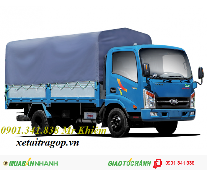 Bán xe tải thùng bạt thùng kín động cơ Hyundai tải trọng 2t4/ 2T4/ 2.4 tấn vào được Sài gòn cho lái thử xe.