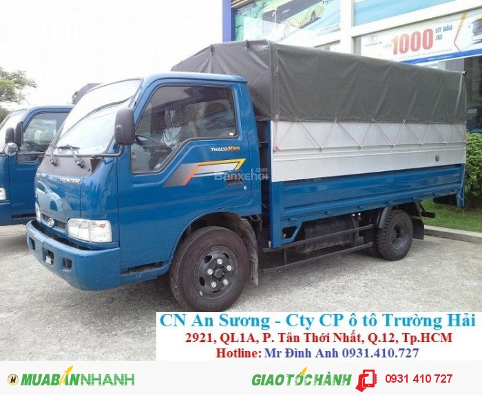 Xe tải thaco K165 tải trọng cao, mới 100% hỗ trợ nhanh chóng