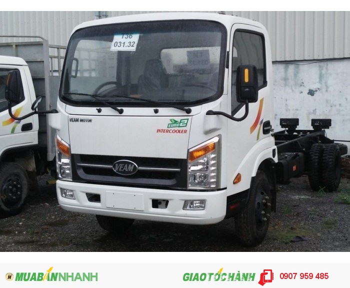 Bán xe tải veam 1T5 VT150| xe tải veam VT150 động cơ Hyundai, xe được vào thành phố giá rẻ