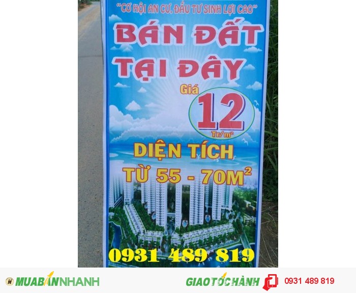 Mở bán 42 nền Đất Mặt Tiền Đường 23, P. Long Thạnh Mỹ, Quận 9. Giá chỉ 12 tr/m2. Hỗ trợ vay 70%