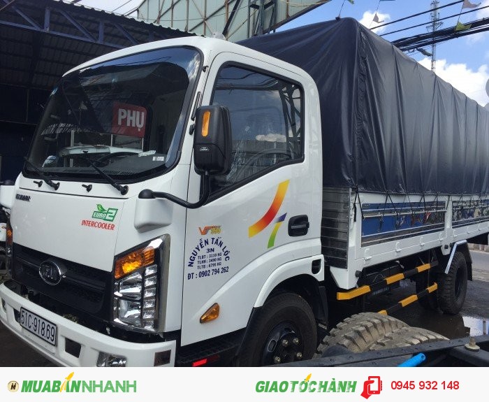 Xe tải VEAM VT350 3.5 tấn thùng mui bạt, xe VEAM VT350 3.49 tấn máy HYUNDAI