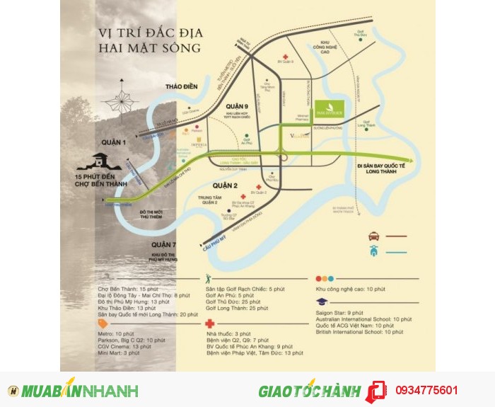 Park Riverside Cuộc sống phồn hoa phong cach kiểu Mỹ
