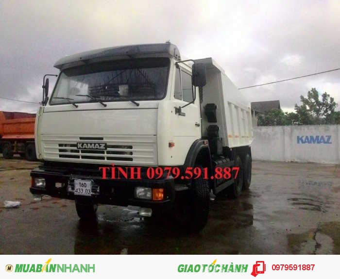 KAMAZ Tải Ben 65115 (6x4) Thùng Vát 10.3 m3 - 15 Tấn