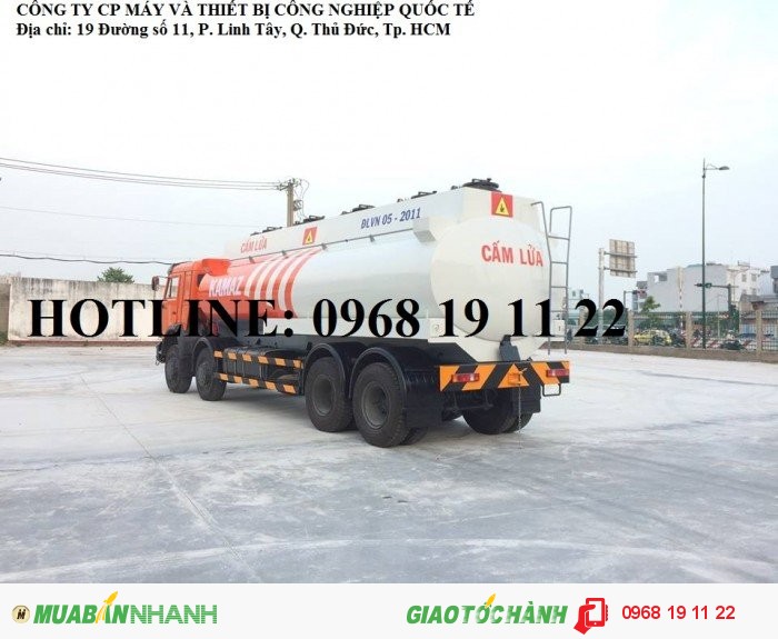 Hotttt!!!! Xe bồn kamaz 4 chân 20 m3