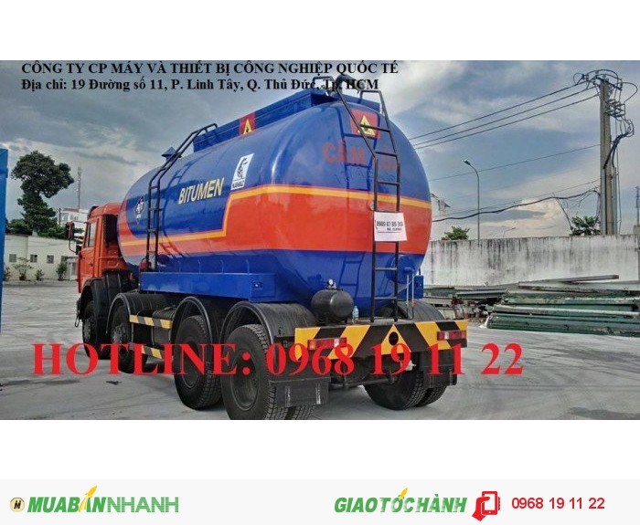 Hotttt!!!!!! Xe bồn nhựa đường 17 m3 4 chân