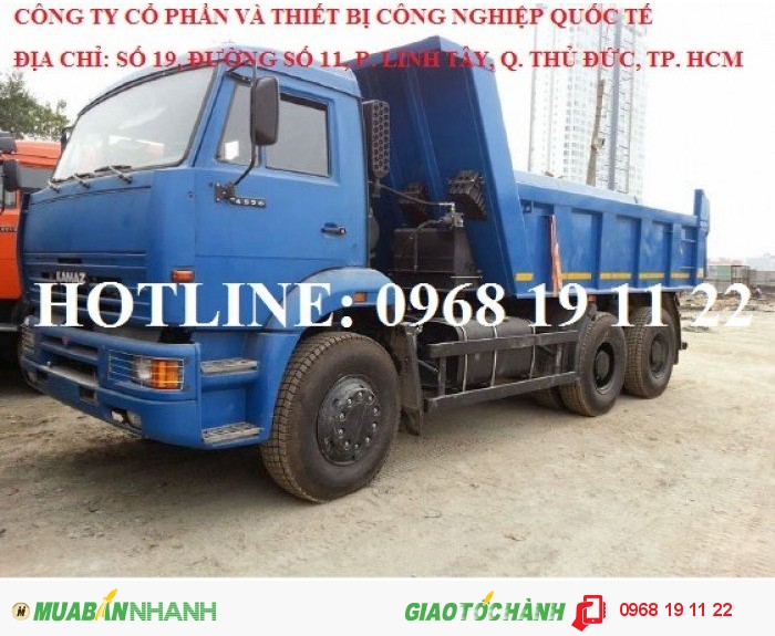 Bán XE BEN KAMAZ 6520 Thùng 20m3 Nhập khẩu mới 100%