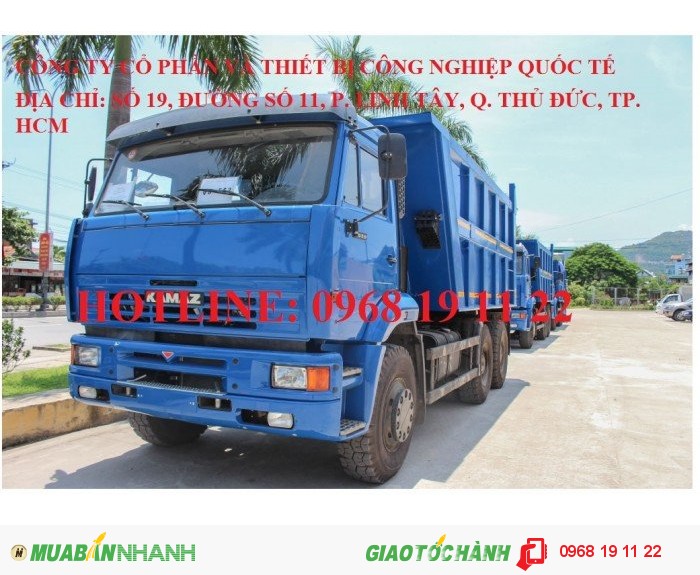 Bán XE BEN KAMAZ 6520 Thùng 20m3 Nhập khẩu mới 100%