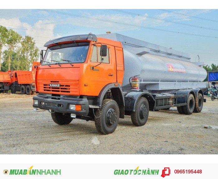 Xe chuyên dùng kamaz, xe bồn xăng dầu kamaz 23 khối