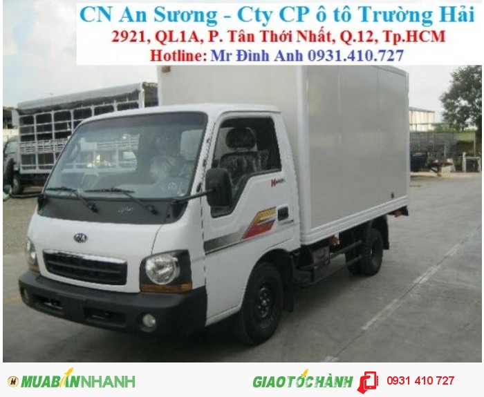 Xe tải Thaco Trường hải giá rẻ nhất 1.25 tấn và 1.9 tấn giá chỉ 281tr/xe