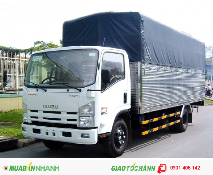 Bán Xe tải Isuzu thùng kín NQR75L 5.5 tấn thùng dài 5.7m.giao ngay