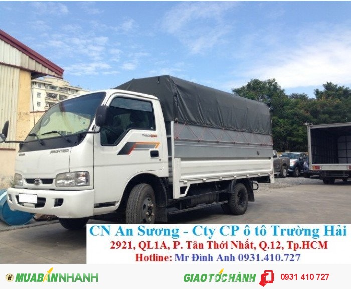 Xe tải Kia K200 mui bạt tải trọng 09914914 tấn19 tấn  Thaco Trường  Hải Cần Thơ  Đại lý bán xe tải  Hotline 0945555564