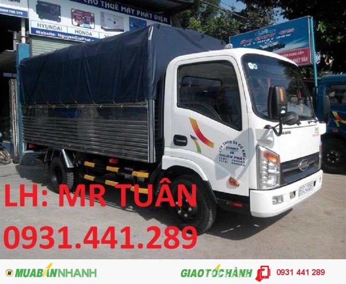 Bán xe tải veam vt200 1t99, vt200-1 máy hyundai