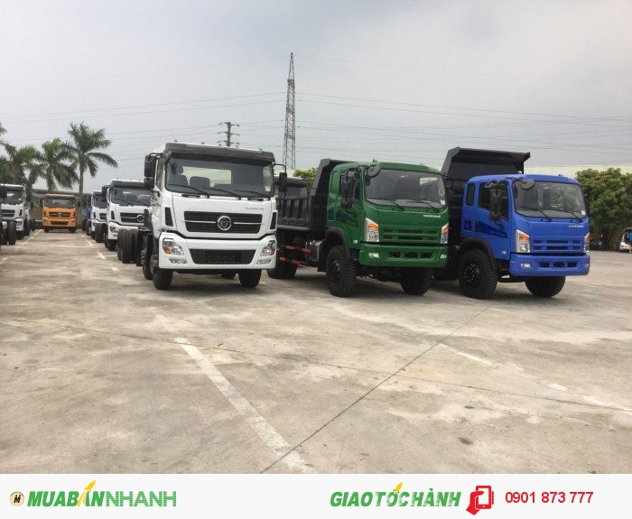 Chuyên bán xe ben tự đổ Dongfeng, Mua xe ben tự đổ Dongfeng 7 tấn 8 tấn 9 tấn 10 tấn 13 tấn trả góp