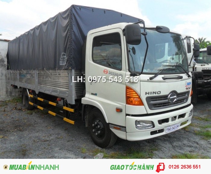 Bán xe tải Hino FC9JESW 6.4 tấn thùng mui bạt, thùng kín khuyến mãi hấp dẫn