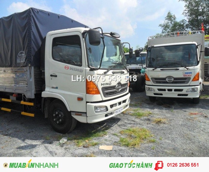 Bán xe tải Hino FC9JESW 6.4 tấn thùng mui bạt, thùng kín khuyến mãi hấp dẫn