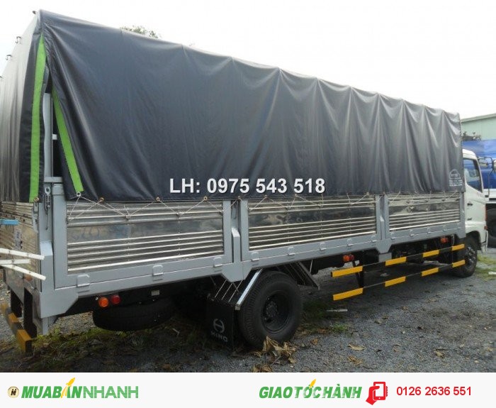 Bán xe tải Hino FC9JESW 6.4 tấn thùng mui bạt, thùng kín khuyến mãi hấp dẫn