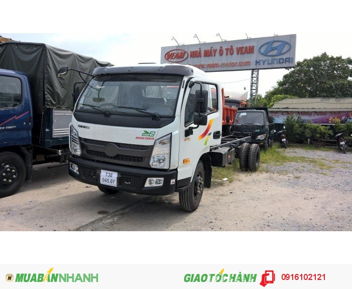 Xe Veam VT751 7T2 ,thùng dài 6,2m ,Động cơ Hyundai D4DB,cabin mới kiểu dáng ISUZU